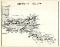 Chippewa County, Whitefish, Bay Mills, Hulbert, Kinross, Dafter, Sugar Island, Bruce, Neebish Island, Trout Lake, Rudyard, Michigan State Atlas 1930c